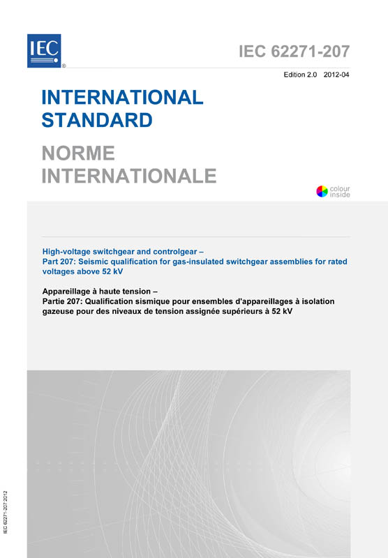 Cover IEC 62271-207:2012